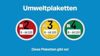 Umweltplaketten  Ein Überblick I Kennzeichenboxde [upl. by Mattias]