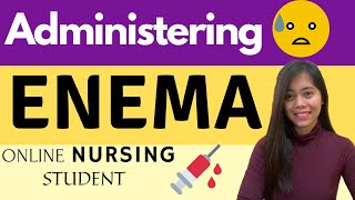 Administering Enema Return Demo I Online Nursing Student [upl. by Yeloc]