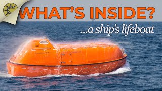 Whats Inside A Ships Lifeboat [upl. by Born535]