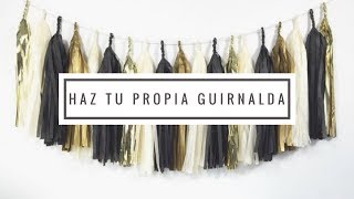 Como hacer guirnaldas o festones de papel I DIY paper tassel garland [upl. by Mimi144]