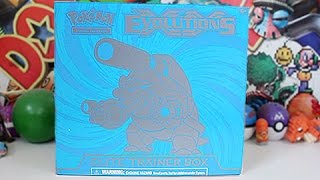 Opening A Mega Blastoise Evolutions Elite Trainer Box [upl. by Blainey110]