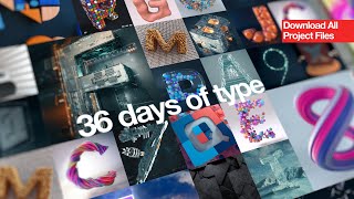 36 Days of Type 2021  Download Project [upl. by Eidderf]