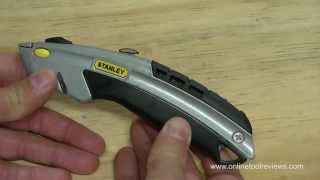 Stanley 10788 Utility Knife Review  OnlineToolReviewscom [upl. by Cristoforo]