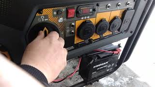 Firman H07552 Dual Fuel Generator First StartBreak In Part 1 [upl. by Manly]