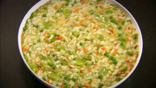 Marco Pierre White recipe for Spring Veg Risotto [upl. by Nosnirb]