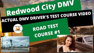 ACTUAL TEST ROUTE Redwood City 2024 DMV Drivers Test Route 1 Behind The Wheel License Exam [upl. by Cindee531]