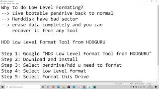 How to do Low Level Formatting [upl. by Reece]