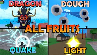 All FRUITS Showcase  King Legacy [upl. by Sherborn415]