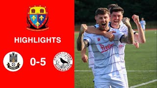 Caerleon 05 Cwmbrân Town  Gwent FA Senior cup  Quarter final highlights [upl. by Noreht]