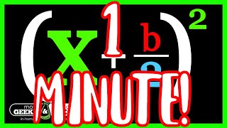 Completing The Square Explained In 1 Minute [upl. by Toy]