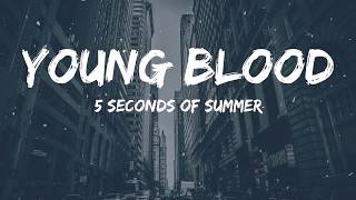 5SOS  Young Blood Lyrics Video [upl. by Isnyl]