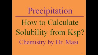 How to Calculate Molar Solubility from Ksp MgOH2 [upl. by Aehta980]