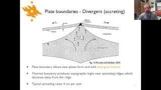 Geodynamics  Lecture 21 Divergent plate boundaries [upl. by Eyks]