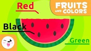 Lets Learn About Fruits and their Color  Colors for kids [upl. by Howlan]