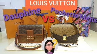 LOUIS VUITTON Pochette Metis amp Dauphine MM Comparison [upl. by Hesler]