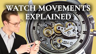 Watch Movements Explained  Mechanical vs Automatic vs Quartz Watches [upl. by An133]