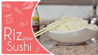 préparer le Riz à Sushi  تحضير أرز السوشي  Sushi HOME [upl. by Inaliak]