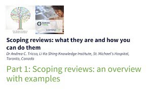 Scoping reviews an overview with examples [upl. by Oyek]