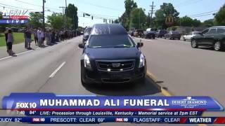 FULL Muhammad Ali funeral procession in Louisville Kentucky [upl. by Tnerual]