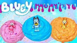 Mixing Bluey Bingo and Coco Slime DIY Bluey Crafts [upl. by Bravar]